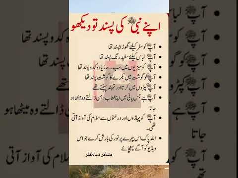 Apne Nabi Pak صلی الله علیہ وسلم Ki Pasand To Dekho Subhan Allah #islam #quotes #foryou #love