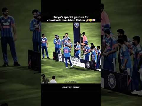 Surya’s special gesture for comeback man 💌 #ishankishan #indvsnz #t20worldcup #comeback #shorts