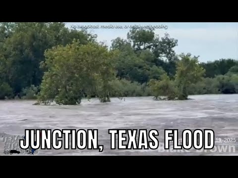 Flooding Hits Llano River in Junction, Texas | July 13, 2025
