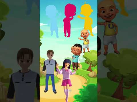 Bantu kak yuta tempel gambar Upin Ipin #sakura #kartuntempel
