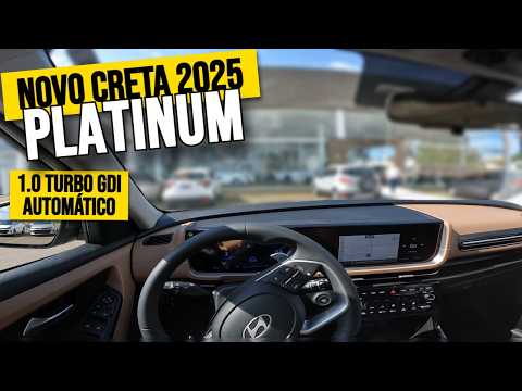 🔥 NOVO HYUNDAI CRETA 2025 PLATINUM 1.0 TURBO GDI AUTOMÁTICO - Dirigindo!