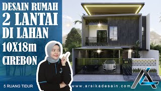 DESAIN RUMAH 10 X 18 METER I CIREBON - RUMAH TROPIS MODERN #rumah10x18m #arsitekjakarta