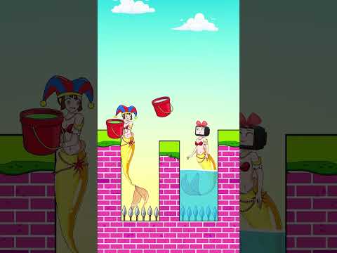 TV Mermaid was so bad, will you help her?? | Pomni x TV Woman | Funny Animation #shorts