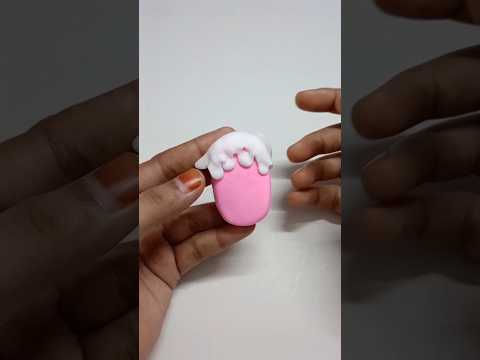 How to make miniature Ice-cream With clay  #youtubeshorts  #viralvideo  #diy  #shorts