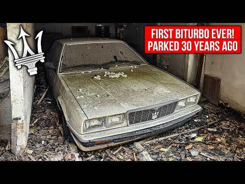 ABANDONED Maserati Biturbo: First Wash in 30 Years | Car Detailing Restoration