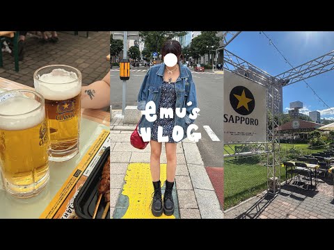 VLOG/のんべえ姉妹で札幌ビアガーデン爆飲み🍺5軒はしごして銘柄飲み比べ