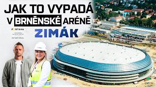 Prohlídka nové brněnské arény. První záběry z kabiny Komety | Zimák