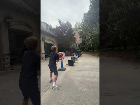 Every shot the basket get further away #shorts