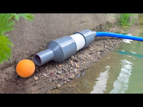 Prepare 1 small ball and make a lifelong electricity-free water pump.