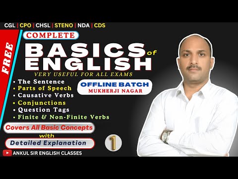 COMPLETE BASICS OF ENGLISH || PART-1 || ANKUL SIR ENGLISH CLASSES