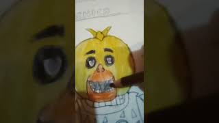 COLOREANDO A CHICA 🐥. #fivenightsatfreddys #shorts