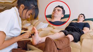 ASMR: Amazing Thai Foot Reflexology Massage with Acupressure Sticks