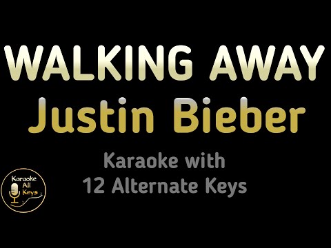 Justin Bieber – WALKING AWAY Karaoke Instrumental Lower Higher Female & Original Key