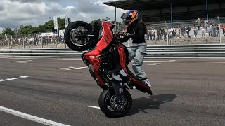 FOIRE BOISERIE : Sarah Lezito tord son  ZX6R ! ( je t'embarque dans les coulisses ! ) Partie 2
