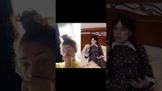 Zendaya Reacts To Jenna Ortega - TikTok #reaction #wednesday #jennaortega