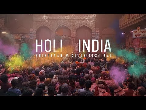 Holi Festival of Color - Vrindavan, INDIA (Sony A7III Cinematic Film)