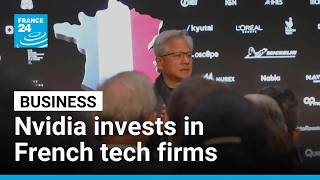 YouTube video thumbnail: Nvidia's Huang Announces new Investments in French Tech Sector