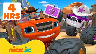 Blaze | ¡4 HORAS de las Misiones y Rescates MÁS ATREVIDOS! 😎 | Nick Jr. en Español