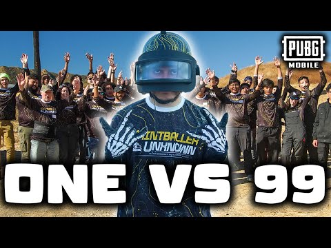 99 PUBG MOBILE PLAYERS vs ME IN REAL LIFE! (PUBG MOBILE Paintballer Unknown)