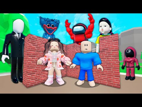 CONSTRUYE DEFENSAS para DETENER ATAQUES de MONSTRUOS en Roblox 😱 BEBE NOOB