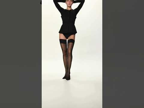 Seductive Art-Deco Thigh Highs That Stay Up