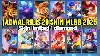JADWAL RILIS 20 SKIN MLBB SEPTEMBER SAMPAI DESEMBER 2025! SKIN 11.11, FMVP, 9TH PEACE,COLLEOR,STAR