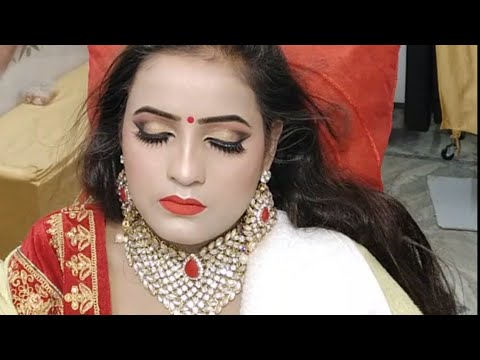 Bridal makeup कम से कम बजट मे कैसे करे Step by step ( Hindi ) Class 15