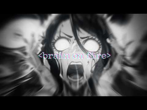 BRAIN ON FIRE - DOLLWAVE  (Darkwave Lyrics) visualizer