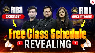 RBI Assistant / RBI Office Attendant | Free Class Schedule Revealing | Adda247