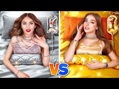 Золотая Девушка vs Серебряная Девушка! Мы Попали в Больницу!