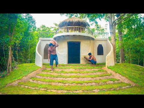 We Build The Most Epic Jungle Home Villa by Hand