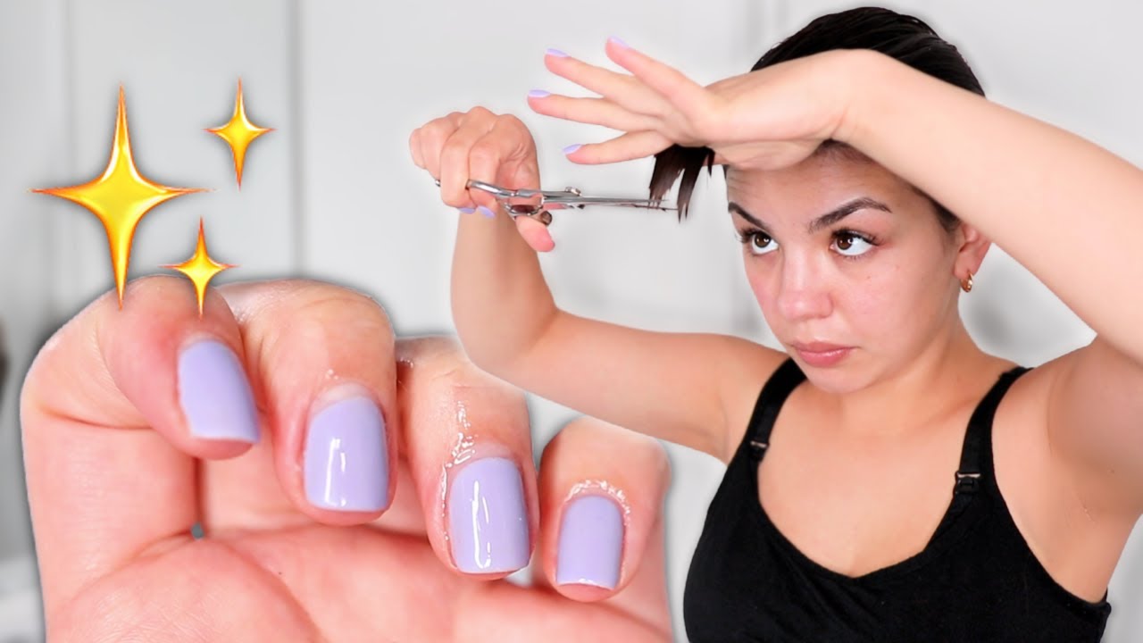 At home beauty maintenance routine - trimming my hair, nails, waxing, & more - Audrey Victoria