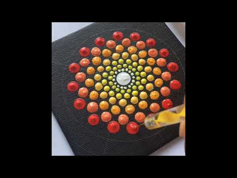 Dot mandala painting | acrylic on canvas