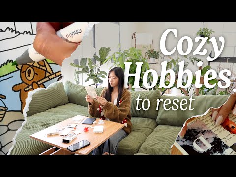 COZY HOBBY VLOG ⭐️ Decorating My Kindle, Mini Ceramics Haul, Coloring, Journaling, and yapping