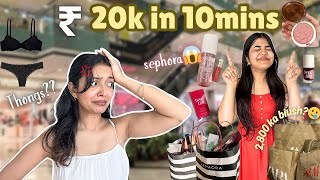 I gave my sister 20k to spend in 10mins😭😍🤣❤️I didn’t expect she will buy these things😱❤️|YR| 