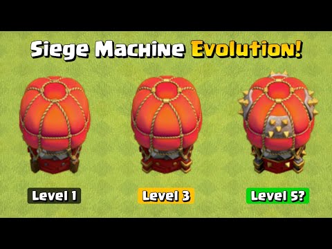 Every Siege Machine Evolution! | Clash of Clans