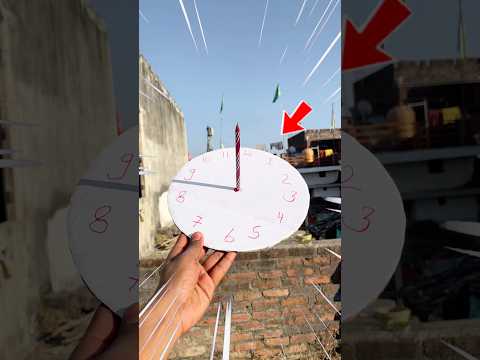 I made a clock that runs on sunlight 😱 || #shorts #experiment ​⁠@CrazyXYZ