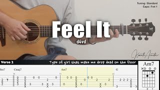 Feel It - d4vd | Fingerstyle Guitar | TAB + Chords + Lyrics