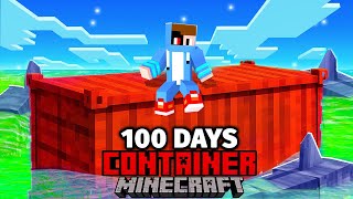 I Survived 100 Days On A Container in Hardcore Minecraft