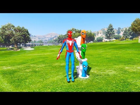 VENOM ATTACKED SPIDER MAN WITH SKIBIDI TOILET! #gta5