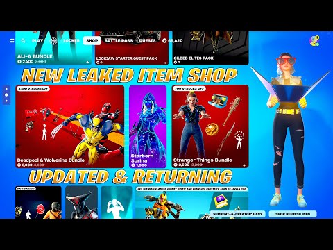 All NEW UPDATED & Returning Item Shop(Deadpool & Wolverine, Lethal Company, Stranger Things & More)