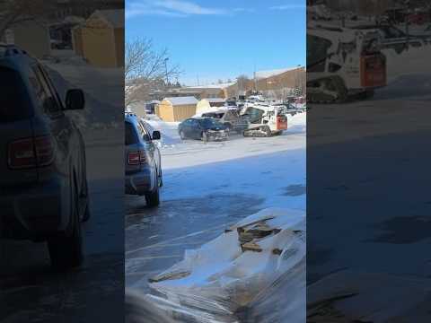 Skid-steer loader crashes into police cruiser and cars at Home Depot
