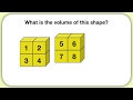 Understanding Volume with Unit Cubes