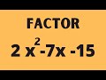Factoring Trinomials and Grouping