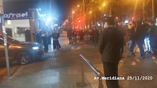 Gritos de "Visca Terra Lliure" en la manifestación separatista de la Meridiana
