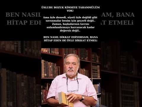 Üslubu bozuk insana tahammülüm yok... #ilberortayli #ilberhoca