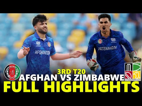 Afghanistan vs Zimbabwe Full Highlights 3RD T20 2025 | AFG VS ZIM