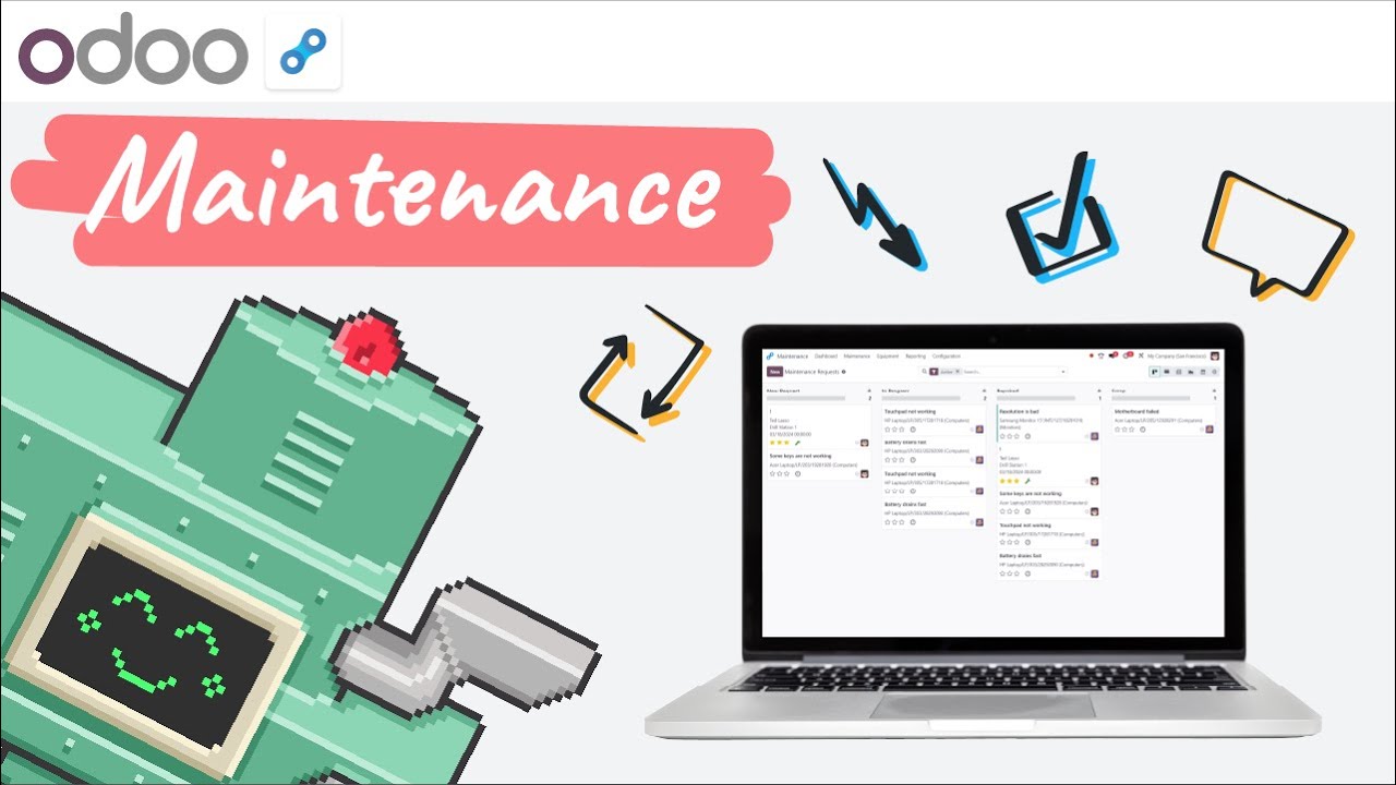 Odoo Maintenance Product Tour | Manage your manufacturing equipment with ease! | 10.02.2024

Meet Odoo Maintenance* Odoo's equipment management application helps manufacturing teams handle corrective and ...