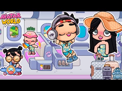¡PRIMERAS VACACIONES FAMILIARES EN AVION ✈️ !¡NOS VAMOS A LA PLAYA🏝️*en AVATAR WORLD *NALA💞