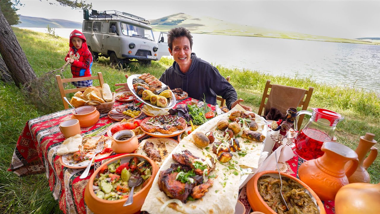 Armenian Food! 13 TYPES of KEBABS + Dolma - Unbelievable Armenian BBQ Culture!
